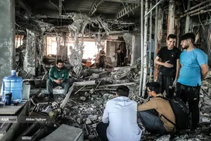 کمک نیروهای جهادی به جنگ زدگان