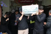 سنگ‌تمام دانشگاهیان در استقبال از شهید گمنام