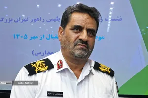نشست خبری سردار موسوی پور رئیس پلیس راهور تهران بزرگ