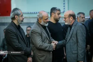 حسن مسلمی نائینی رئیس سابق جهاد دانشگاهی در مراسم چهلمین روز شهادت دکتر محمدمهدی طهرانچی