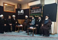 دیدار علما و بزرگان نجف اشرف با فرزند ارشد رهبر شهید انقلاب