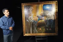 رونمایی از تابلوی «خیرالبشر» در نگاه‌خانه سوره/ بازخوانی رسالت نقاشی دینی