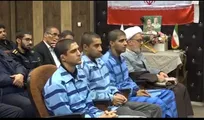 حکم قصاص ۳ محکوم اغتشاشات به دلیل شهادت عوامل فراجا اجرا شد+ فیلم