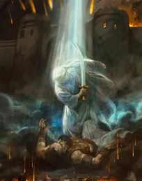 تابلو نقاشی «مع الله» در شام شهادت امیرالمومنین(ع) ترسیم شد