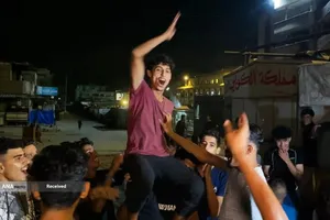 شادی ساکنان غزه از شکست اسرائیل