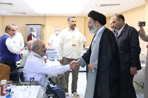 بازدید حجت الاسلام سید عبدالفتاح نواب سرپرست حجاج ایرانی از روند خدمت رسانی به زائران حج