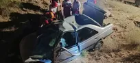 ۲مصدوم و ۳ فوتی در پی واژگونی خودرو پژو ۴۰۵ در جاده ارومیه مهاباد