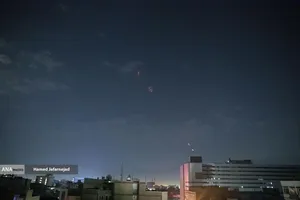 فعالیت پدافند هوایی علیه اهداف متخاصم در آسمان تهران