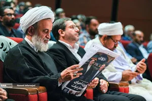 سید یاسر جبرائیلی و حجت الاسلام پناهیان در اولین مجمع عمومی حزب تمدن نوین اسلامی