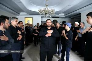 مراسم عزاداری تاسوعای حسینی در بیت شهید رئیسی