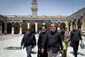 حضور حجت&zwnj;الاسلام سیدعبدالفتاح نواب، نماینده ولی&zwnj;فقیه در امور حج و زیارت در مسجد کوفه