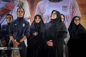 مراسم استقبال از تیم ملی فوتبال زنان