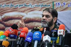 سردار حسین معروفی معاون هماهنگ&zwnj;کننده بسیج و رئیس ستاد گرامیداشت چهل و پنجمین هفته دفاع مقدس