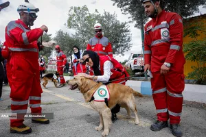 مانور امدادگران جمعیت هلال احمر