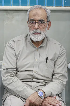 حضور سردار حسین نجات جانشین فرمانده قرارگاه ثارالله در مراسم دومین سالگرد عروج حاج رضا سراج