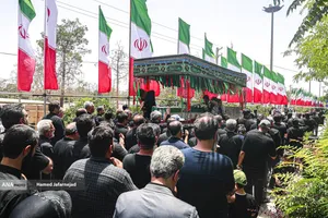 تشییع و خاکسپاری شهدای حملات رژیم صهیونیستی در قطعه42 بهشت زهرا(س)