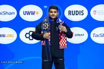 کشتی قهرمانی جهان | فرخی: خوشحالم شرمنده مردم و مادرم نشدم/ به ایرانی بودنم افتخار کردم